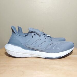 Adidas Ultraboost 22 Running Shoes Grey White GX5460 Men's Size 11.5